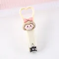 Cute cartoon heart nail clipper mini girl style portable folding manicure tool for home use - Little Girl Nail Clipper / Beige