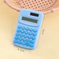 Calcolatrice tascabile mini macaron minimalista, cancelleria per studenti, ufficio portatile, blu. - Calcolatrice Blu / confezione individuale