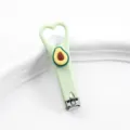 Niedlicher grüner herzförmiger Cartoon Avocado Nagelknipser, tragbarer Mini Nagelpflege. - Avocado-Nagelknipser