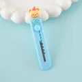 Mini taglierina per carta a forma di orsetto per diario e apertura pacchi, cancelleria portatile. - Orso a Cono / Blu