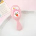 Mignon dessin animé rose coussin d'air peigne de massage portable mini brosse cheveux fille - Lapin