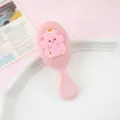 Brosse à cheveux rose mignon coussin cochon dessin animé peigne de massage portable. - Cochon