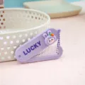 Peigne pliante portable avec design de lapin de dessin animé, mini peigne à cheveux violet quotidien. - Peigne à cheveux lapin