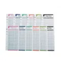Fogli di budget colorati A6 inserti per raccoglitore ad anelli gestione denaro spese - Set di 12 fogli per budget / A6