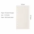 Ricarica quaderno ad anelli A6 carta puntinata a pois 45 fogli 9.5x17.2cm cancelleria - Carta a puntini A6 45 fogli