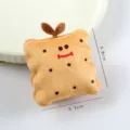 Cute cartoon cookie plush hair clip funny food style sweet hairpin for daily girls accessories. - Biscuit Hair Clip