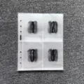 A6 6-hole PVC binder zipper pocket clear loose-leaf storage bag for cards and bills. - 100 Days Inner Pages 25 Sheets with Numbers (Black Ink)