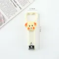 Tagliaunghie cucciolo di cartone animato con manico a cuore, strumento per manicure portatile. - Tagliaunghie / Bianco avorio