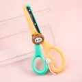 Cute cartoon children safety scissors with bear decoration for kindergarten paper cutting. - Teddy Bear
