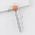 Cute cartoon resin nail file with cat paw charm and chain portable manicure tool grinding strip - Cute Paw / White
