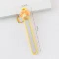 Cute cartoon resin nail file with chain, yellow cat paw manicure tool for nail care. - Cute Paw / Yellow