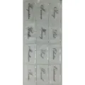 A6 6-hole PVC binder zipper pockets budget envelopes cash stuffing translucent clear bags - A6 Alphabet Zipper Bag Set of 12