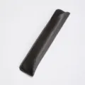 Black leather pen sleeve protective pouch, minimalist handmade leather pen case organizer. - Black