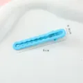 Light blue wavy duckbill hair clip, sweet candy color side fringe bobby pin for women daily. - Long Wave - Blue