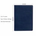A5 Blauw Zakelijk Notitieboek PU Lederen Dagboek 100 Vel 80g Papier Hardcover Notitie - A5 Zonder Gesp / Blauw