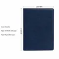 B5 hardcover zakelijk notitieboek dagboek, blauwe PU lederen kaft, 100 vellen, 200 pagina's. - B5 Zonder Gesp / Blauw