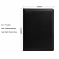 A5 zwarte zakelijke notebook met kleurveranderende lederen cover, 100 vellen 80g. - A5 Zonder Gesp / Zwart