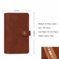 Marrone A6 PU pelle quaderno raccoglitore copertina diario agenda organizzatore - Guscio A6 / Marrone