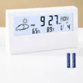 LED digital alarm clock electronic weather desktop clock with temperature humidity calendar - Universal Specification / White Simple Light-up Alarm Clock (Temp/Humidity/Weather)