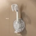 Support de Pommeau de Douche Transparent Mural Réglable pour Douchette 1 Pièce - 1 Pièce/Paquet / Transparent