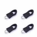 Black small zipper repairer 4-pack, detachable metal and plastic replacement pullers for clothes. - Small (Set of 4) / Black