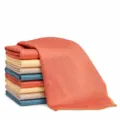 Fish scale microfiber cleaning cloth, highly absorbent lint-free kitchen rag for glass. - 1 Piece Pack (25x25cm) / Multicolor