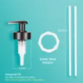 Kit de bomba dispensador de salsa de ostra negro con adaptador y tubos de cocina - 6ª Generación / 1 Pieza/Paquete / Negro