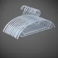 Plastic non-slip stackable clothes hangers for wardrobe and balcony drying blue set - Upgraded Non-Slip Hook Style / 1 Piece / Space Blue