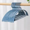 Antislip kunststof kledinghangers, naadloos, brede schouders, donkerblauw, set van 20 stuks. - 1 stuk / Hemelsblauw