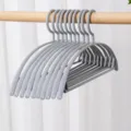 Appendiabiti in plastica grigia senza tracce, gruccia antiscivolo resistente per casa e dormitorio. - 1 pezzo / Grigio