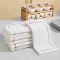 Kitchen oil-repellent cleaning towel rainbow dish cloth thick absorbent table wiping rag 3pcs - 3-Pack 30x30cm / White