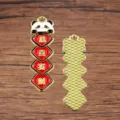 DIY Legierung Öltropfen Panda Anhänger Chinesischer Stil Neujahr Schmuck für Halskette - Panda-Stil (4)