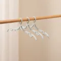 Draagbare opvouwbare kledinghangers van kunststof ruimtebesparend droogrek 3 stuks - Zonder Clip / 3 Stuks/Verpakking / Lichtblauw