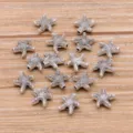DIY Abalorios Estrella de Mar Aleacion Conectores Plata Vintage Joyeria Accesorios - Forma de Estrella de Mar / 9x10mm