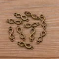 DIY Zinklegierung antike Bronze Unendlichkeit Verbinder Charms fuer Schmuckherstellung Zubehoer. - 6x20mm / Antike Bronze