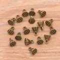 Antike Bronzefarbene Lotus samenkapsel Anhänger Zinklegierung DIY Schmuckherstellung. - Lotussamen Stil / Antikbronze