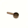 Wooden coffee measuring spoon short handle scoop for tea salt powder kitchen tool 1pcs - S / Walnut Wood