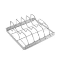 Portable stainless steel BBQ grill rack folding steak holder for outdoor camping cooking - Roaster Rack
