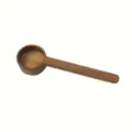 Wooden Coffee Scoop Small Tea Salt Measuring Spoon Long Handle Kitchen Utensil Walnut Finish - L / Walnut Wood