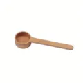Wooden coffee measuring spoon, small salt tea powder scoop, kitchen seasoning tool. - L / Beech Wood