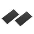 Set organizer per cassetti portaspezie in metallo nero, ripiano inclinato per cucina. - Set di 2 pezzi / Nero