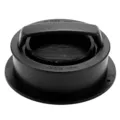 Black plastic round burger press mold for homemade beef patties kitchen baking cooking tool - Black
