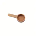Natural wooden coffee measuring spoon small salt scoop kitchen tool for powder use - S / Beech Wood