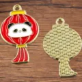 Panda Laterne Legierung Anhänger DIY Schmuck Zubehör Variante für Halskette Armband Accessoires - Panda Laterne Stil (34)