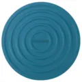Round silicone heat insulation pad, concentric circle anti-scald non-slip mat for table. - Blue