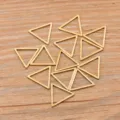 Breloques de lunette triangulaires plaquées or en acier inoxydable pour bijoux DIY. - Triangle - Petit