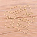 Pendentifs cadres métalliques rectangulaires dorés pour fabrication de bijoux DIY artisanat. - Rectangle - Moyen