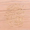 14 Styles Acier Inoxydable Plaque Or Ovale Geometrique DIY Pendentifs Fabrication Bijoux - Ovale - Petit