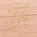 Pendentifs breloques étoiles ouvertes en acier inoxydable doré pour bijoux DIY et résine. - Étoile-Grand