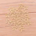 Pendentifs Cadre Ouverts Étoile Or en Acier Inoxydable pour DIY Fabrication Bijoux - Étoile-Petit